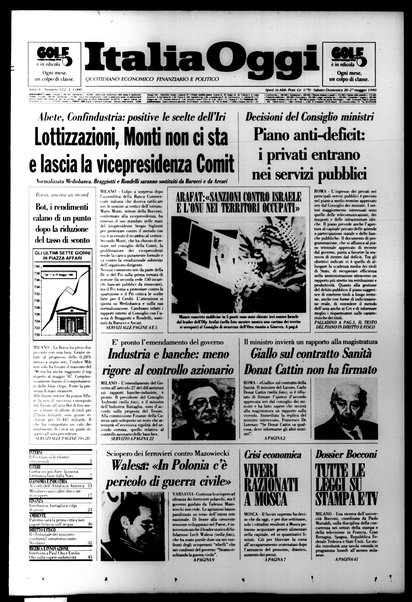 Italia oggi : quotidiano di economia finanza e politica